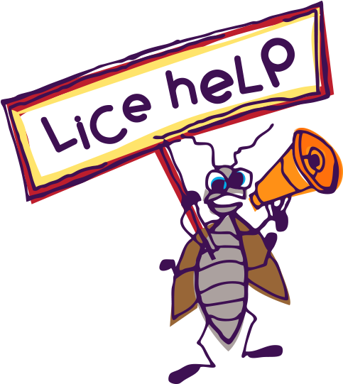 We Have Lice At Home Help - Cartoon (600x600)