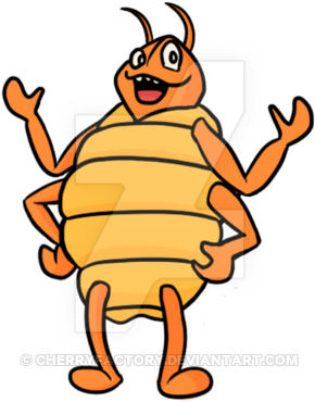 Head Louse Cartoon By Cherryfactory - Drawing (400x400)