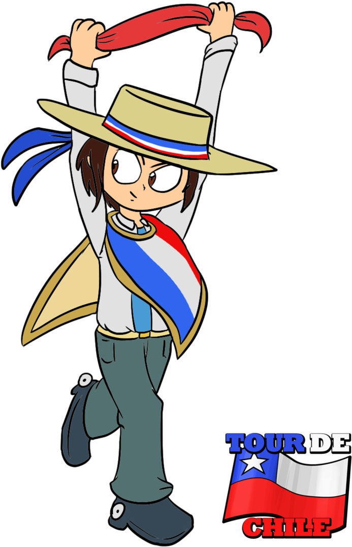 'tour De Chile' Art Jam - Cartoon (732x1091)
