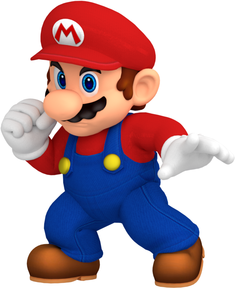 Ssb4 Mario Render Updated By Nintega Dario-dbswq9y - Super Smash Bros Mario (833x958)