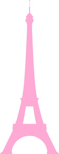 Tour Eiffel Eiffel Tower Hi Clipart - Pink Eiffel Tower Clip Art (228x594)