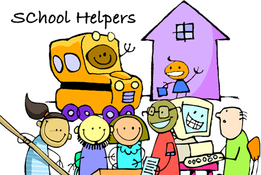 Who Are The Helpers In Our School - Helpers In The School (538x361)