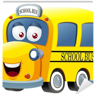 Illustration Of School Bus Cartoon Vector Wall Mural - Drawing (400x400)
