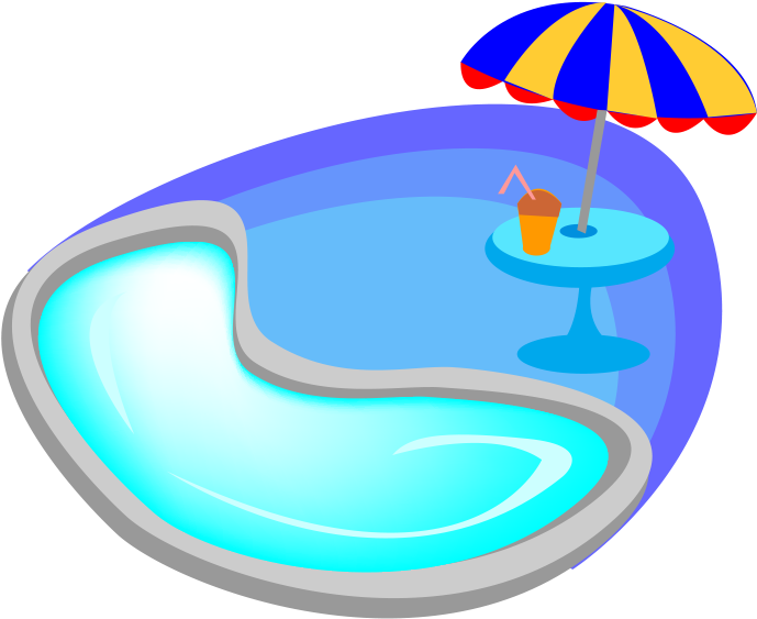 Swimming Pool Cartoon - Piscina Png (851x953)