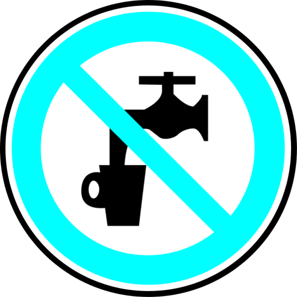 Prohibition - Dont Waste Water Sign (600x600)