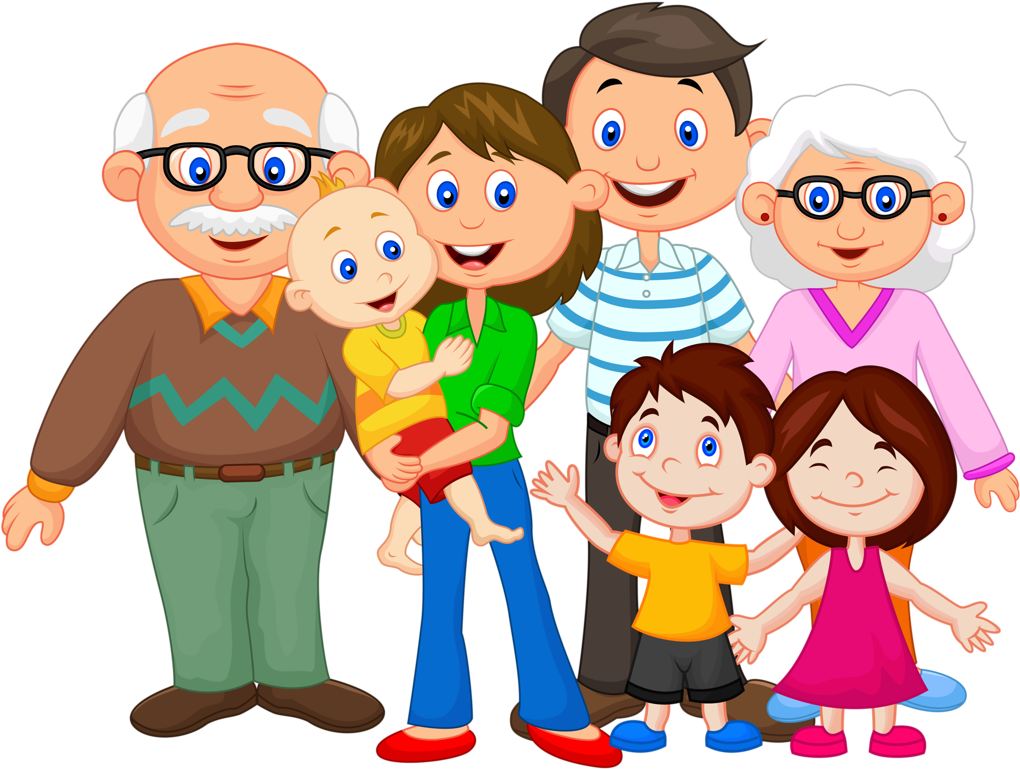 Family Picture Cartoon - My Family Clip Art (1024x783)