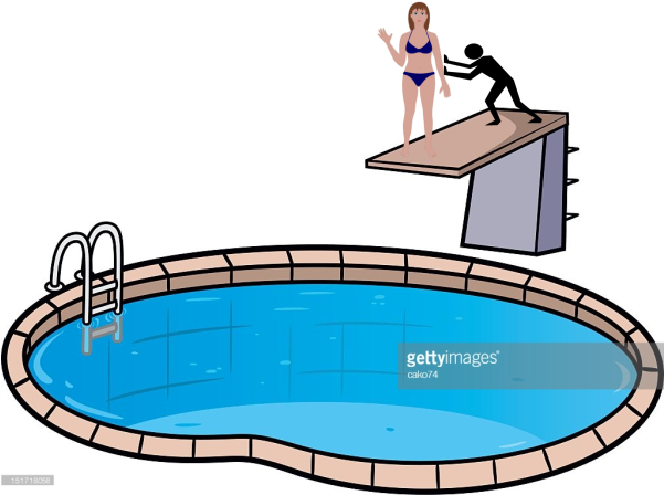 Philosophie Clip Art At Clker - Pool With Diving Board Clipart (600x530)