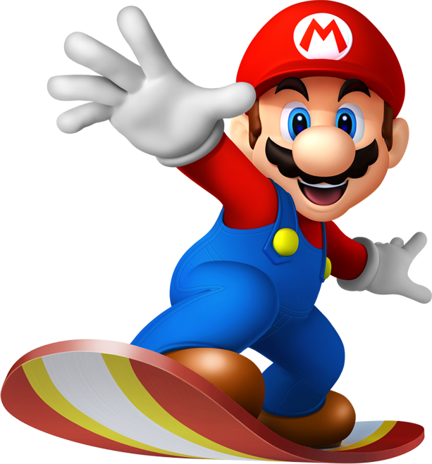 Mario & Sonic At The Olympic Winter Games - Mario And Sonic At The Olympic Winter Games Mario (613x659)