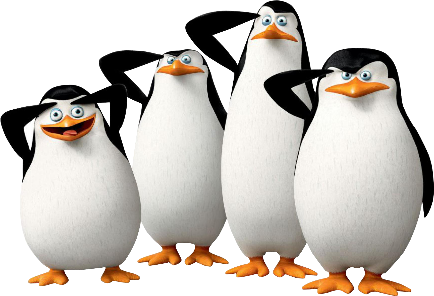 Kowalski Penguin Madagascar Dreamworks Wallpaper - Penguins From Madagascar Salute (1920x1370)