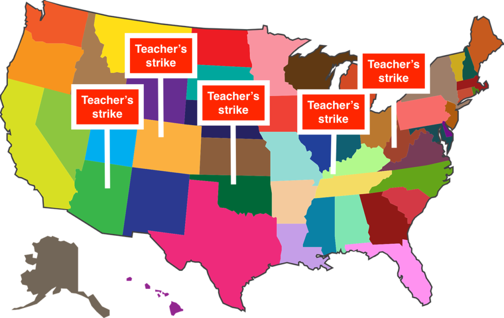 West Virginia Seems To Be Where The First Strikes Began, - 2020 Electoral College Map (1024x646)