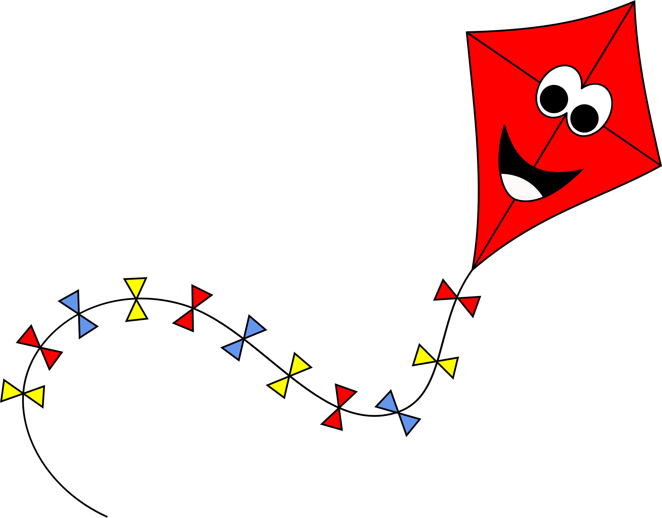 Big Image - Kite Clipart (2314x1810)