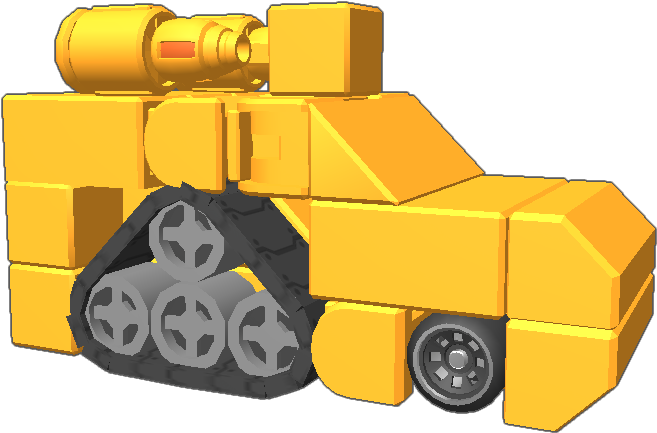 Tf Template With A Half-tread For A Vehicle Mode Guns - Tank (768x768)