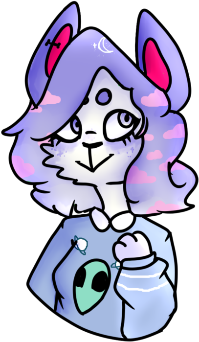 Galaxy Gal By Shiftywillows - Cartoon (1024x768)