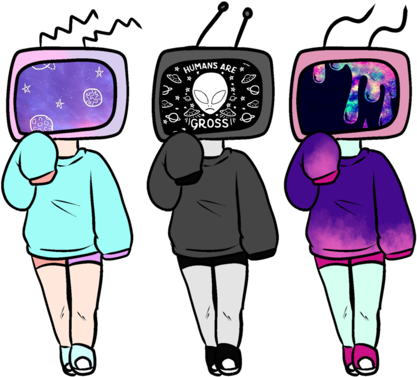 Galaxy Tv Head Adopts By Pacify Her - Tv Heads.
