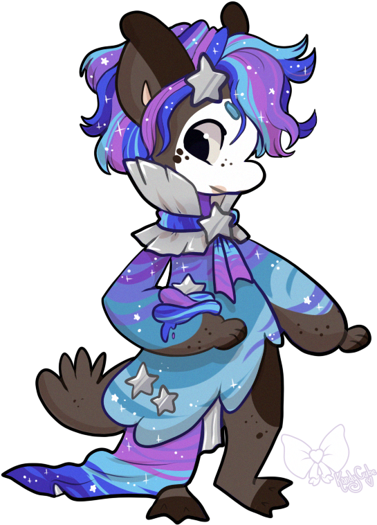 Galaxy Cupcake By Thekingdomofgriffia - Cartoon (562x782)