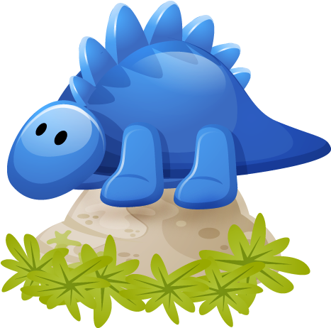 Blue Dinosaur Icon - Dino (512x512)