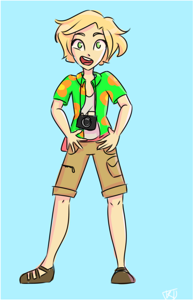 Tourist Riley By Kagatermie - Cartoon (730x1095)