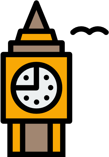 Travel, United Kingdom, Clock, Europe, London, Monuments - Europe Travel Icon Png (512x512)