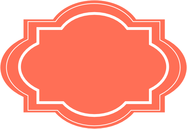 Free Online Label Templates Decorative Label Clip Art - Clip Art Decorative Label (600x414)