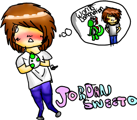 Jordan Sweeto Chibi Drawing By Saphire-galaxy - Cartoon (475x415)