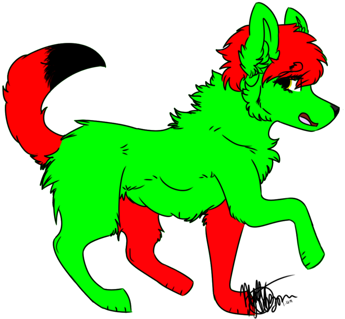 Quiltsthewolf3 Fullbody Commission By The Shadow Galaxy - Cartoon (1024x768)