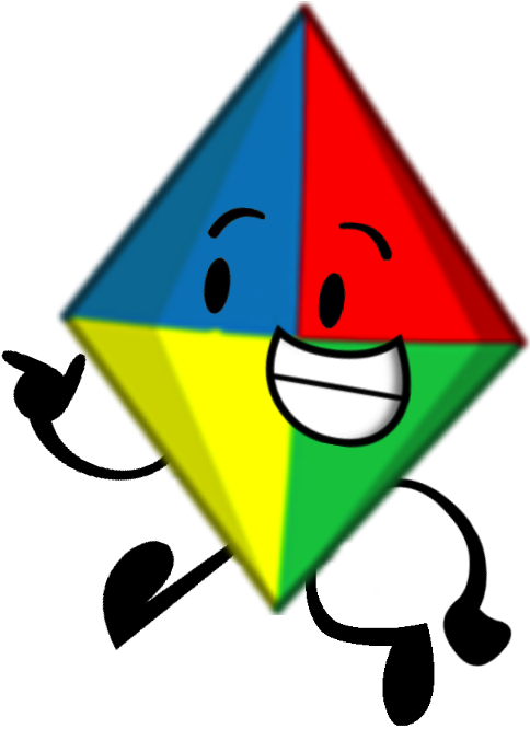 Object Overload Kite Pose - Smiley (484x666)