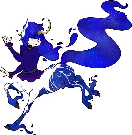 Male Galaxy Unicorn Centaur Adopt By Dennorfangirl - Cartoon (567x567)