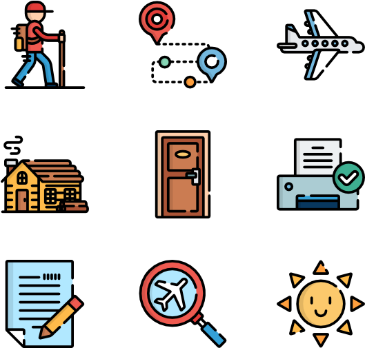 Travel App - Iconos Para Apps De Turismo (600x564)