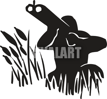 Man With Double Barrel Gun Clipart Panda Free Clipart - Double-barreled Shotgun (361x333)