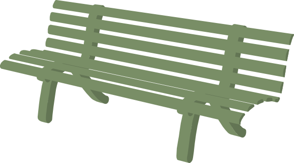 Park Bench Clipart (600x333)