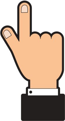 Businessman Hand With Finger And Nails - Illustration (550x550)