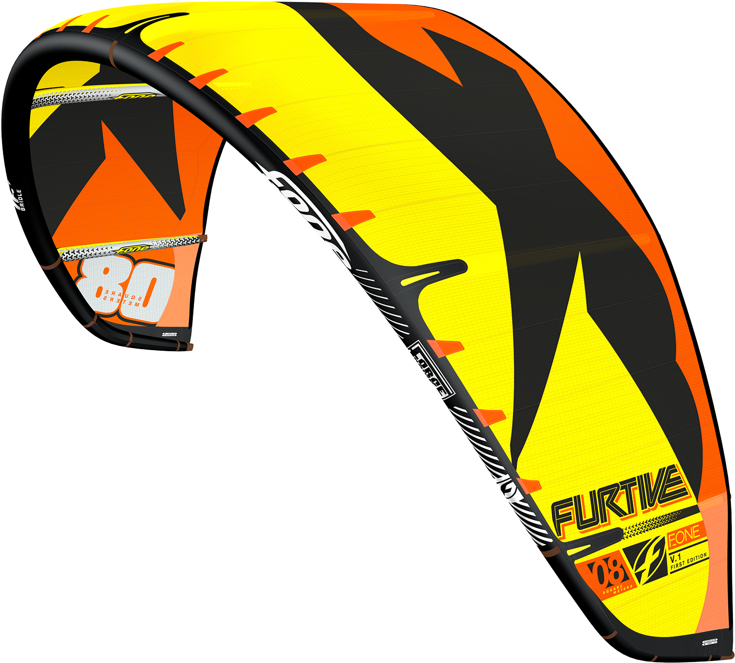 2017 F-one Furtive V1 Kitesurfing Kite - Ailes De Kitesurf - Aile F-one Furtive 2017 (1500x1500)