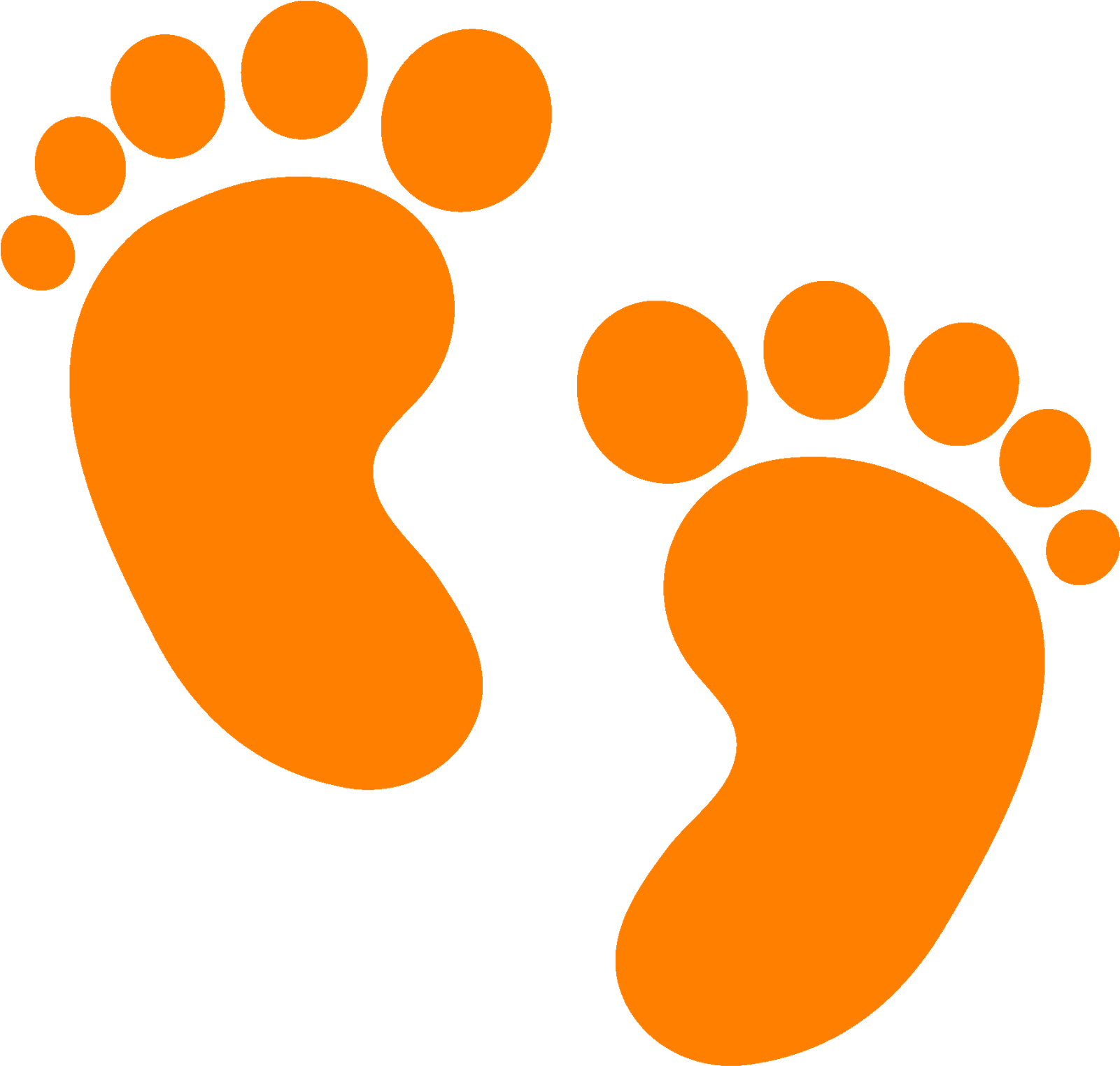 00, We Break Off Into Math Rotations/centers - Baby Feet Silhouette Png (1600x1600)