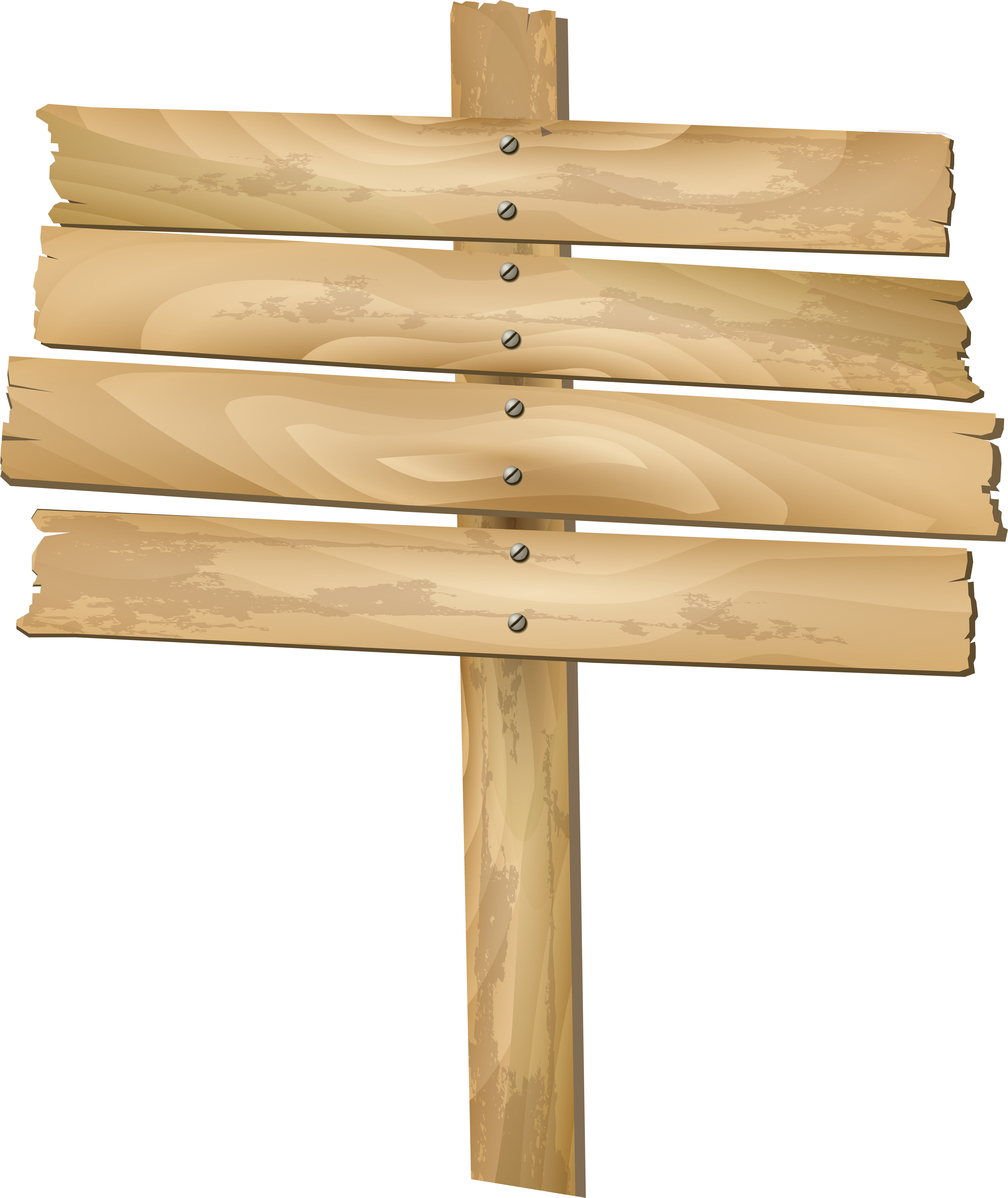 Sign Clipart Rustic Wood - Wood Sign Clipart Png (6777x8000)