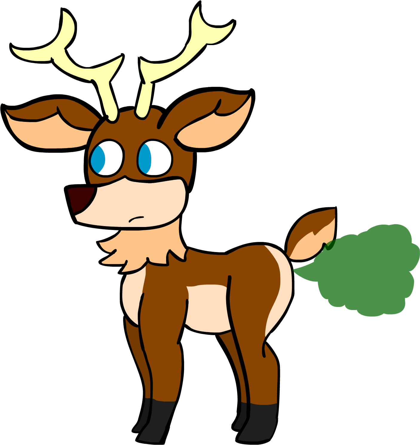 Rudolph Fart By Asctoons Rudolph Fart By Asctoons - Reindeer Farts Clipart (2045x1535)