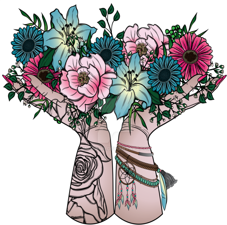 Bohemian Bouquet By Indaann - Bouquet (894x894)