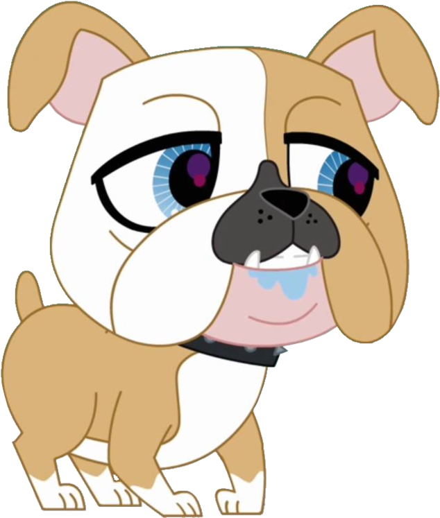 Lps Bulldog Vector By Emilynevla - Cartoon (849x941)