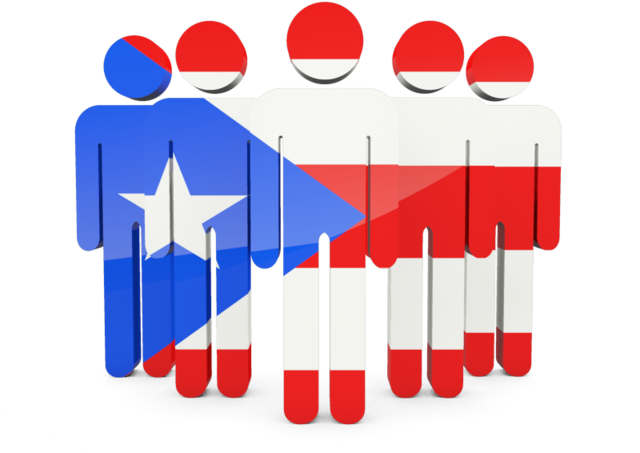 Illustration Of Flag Of Puerto Rico - Puerto Rico With People (640x480)
