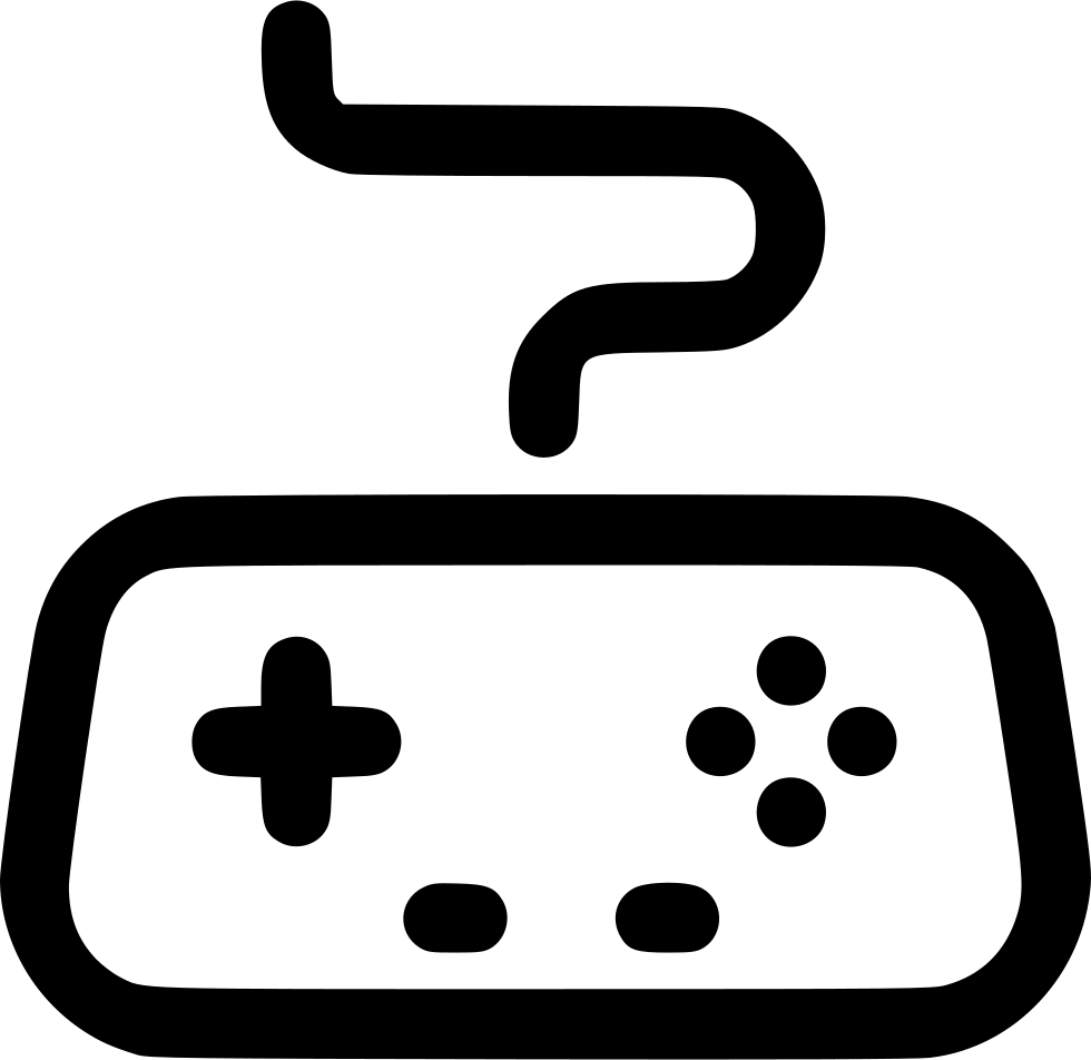 Arcade Controller Game Gamepad Gaming Joystick Comments - Controller Png White (980x952)