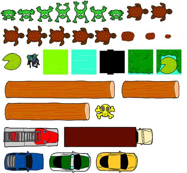 Frogger Arcade Graphic - Frogger Game Png (600x561)
