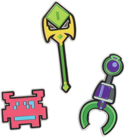 Arcade Villain Weapon Pin Pack - Villain (1000x1000)