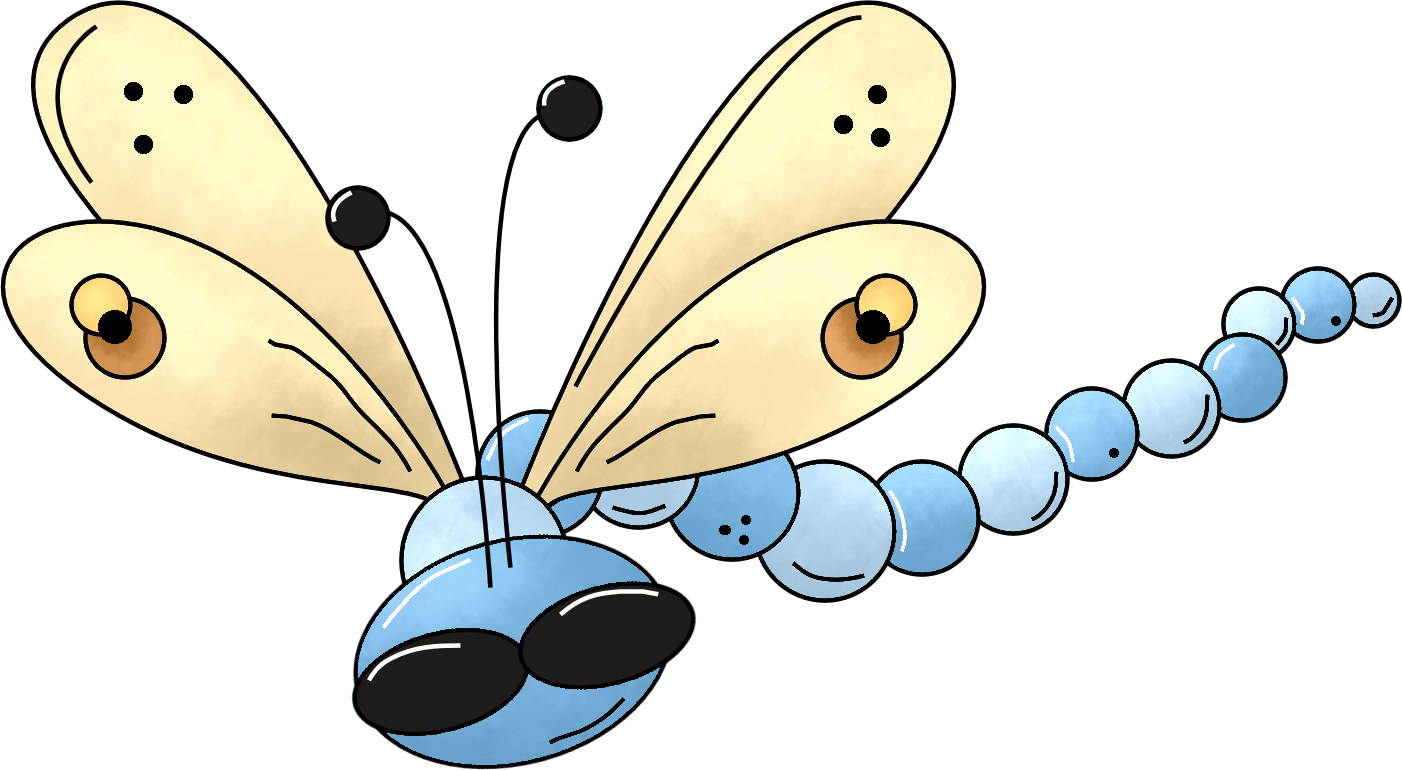 Disasters - Cool Blue Dragonfly Ornament (round) (1402x770)