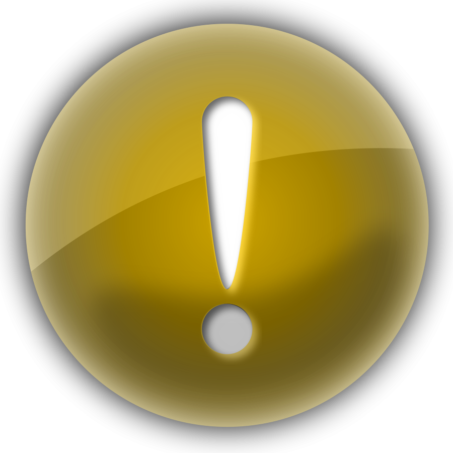 Alert Png - Simbolo De Circulo Amarillo (900x900)