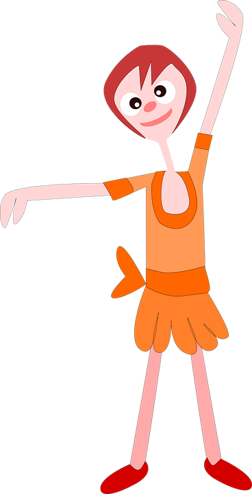 Ballet Cartoon 17, Buy Clip Art - Nina Bailando Clipart (368x720)