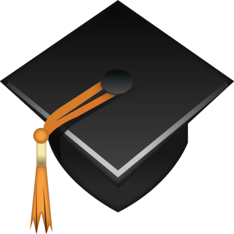 Download Graduation Cap Emoji Icon - Graduation Cap Emoji (480x480)