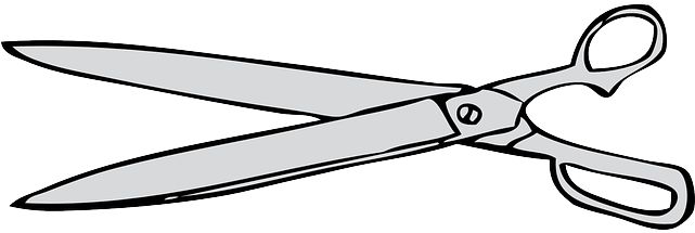 Education, Paper, Scissors, Office, Tool, Cut - Cartoon Shears (640x320)