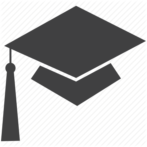 High School Cap And Gown Pictures Hd Photo - Academics Icon Png (512x512)