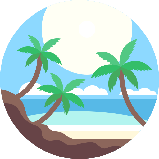 Beach, Chaise, Deckchair Icon - Island Icon Png (512x512)