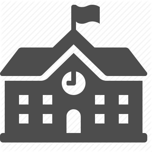 Female College Student With A Graduation Cap Icon Free - School Symbol On A Map (512x512)