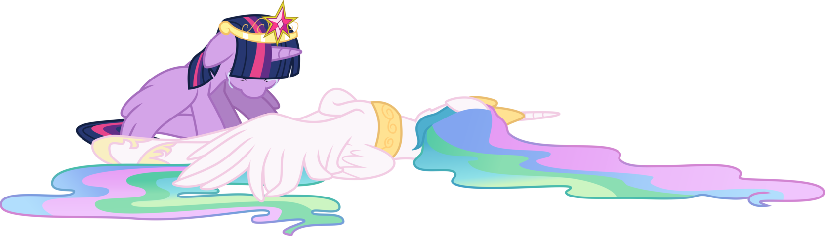 Despair Clipart Discussion - Celestia Twilight Sparkle (1670x478)